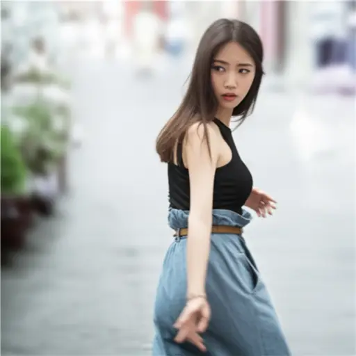 她紧张地回头瞥了一眼肩膀，以确保没有人在听。