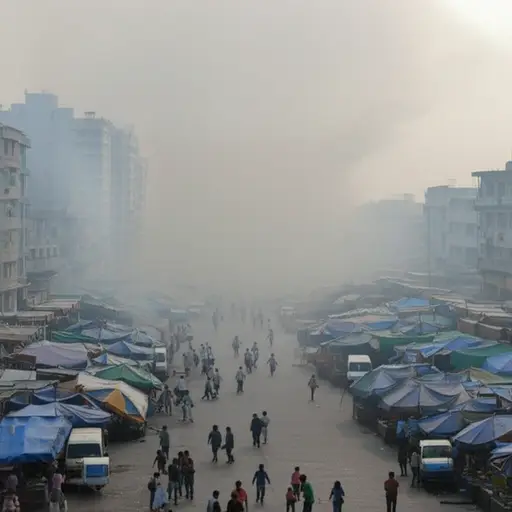 今天一大早，一颗炸弹在一个拥挤的市场附近爆炸了。