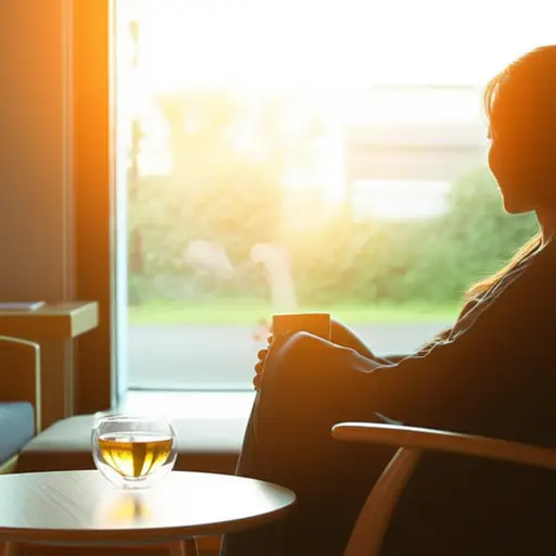 我每天下午三点休息一下，喝杯茶。