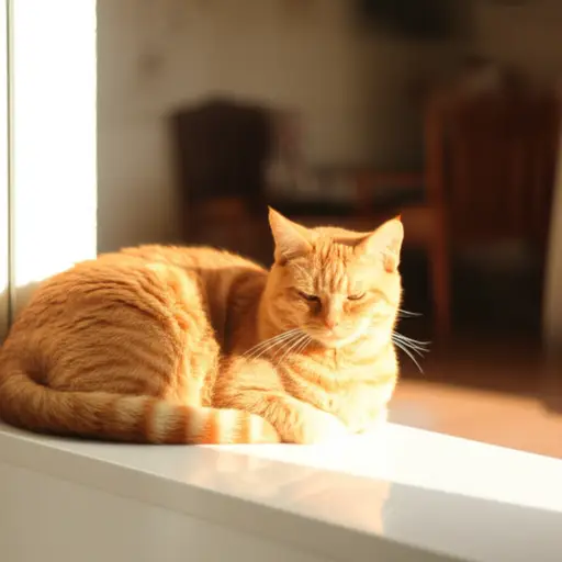 猫喜欢待在房子里面。