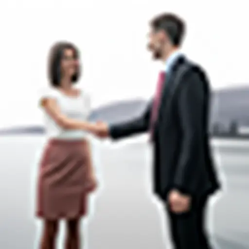 在许多地方，见面时握手是一种习俗。