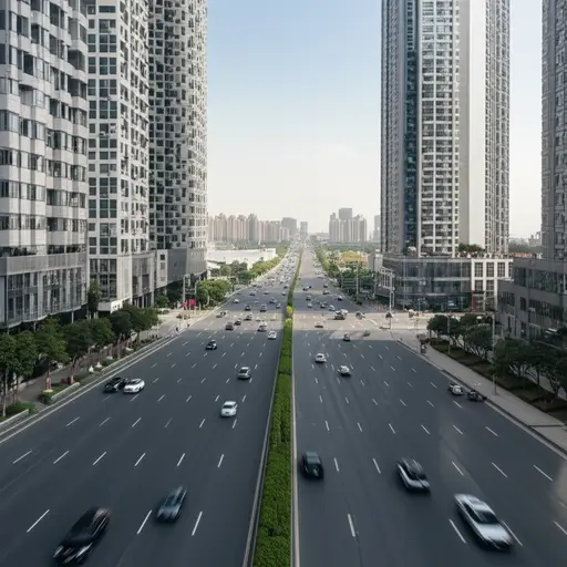 走主干道出城。