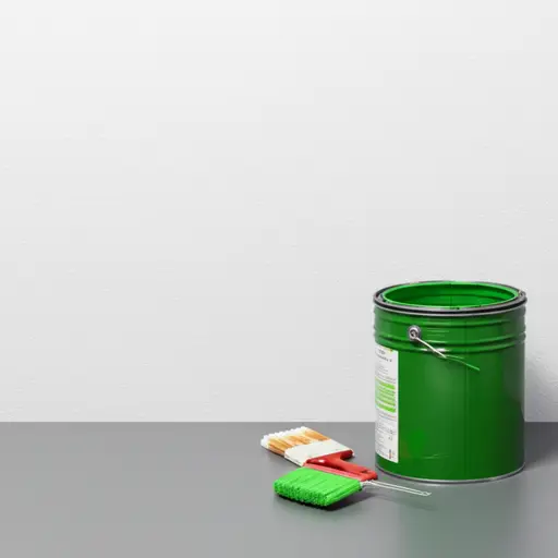 我想把墙刷成淡绿色。