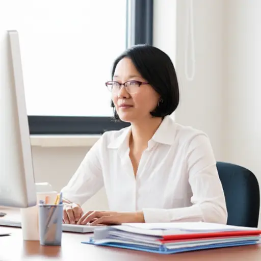 我妈妈每天工作。