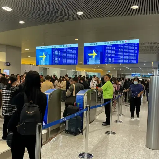 由于安全警报，机场航站楼被疏散了。