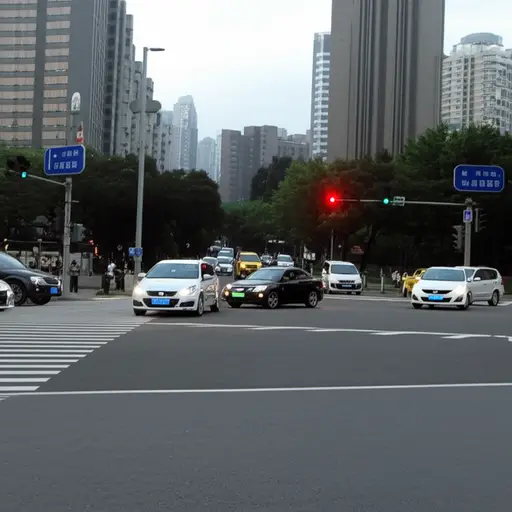 在红绿灯处右转。