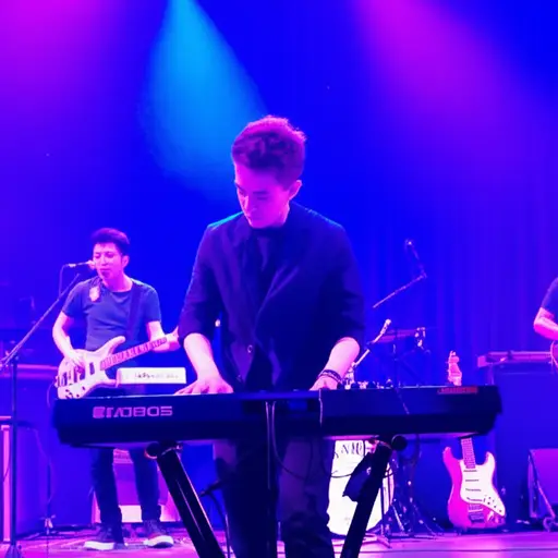 我哥哥的乐队里有人弹键盘。