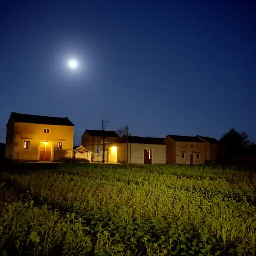 在较小的村庄里，夜晚（通常）非常安静。