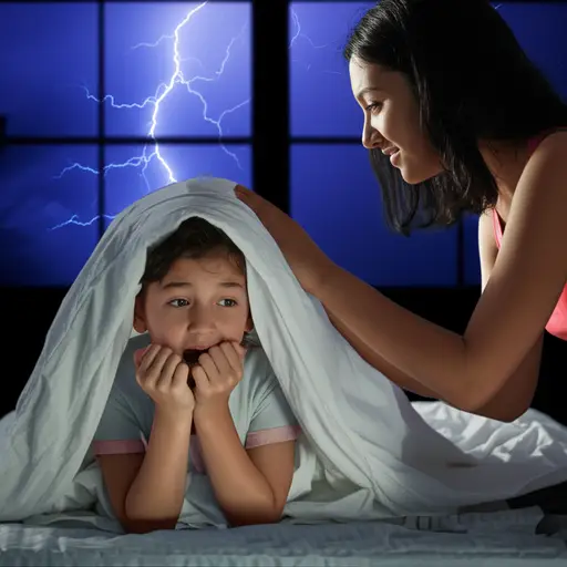 别怕，只是打雷而已。