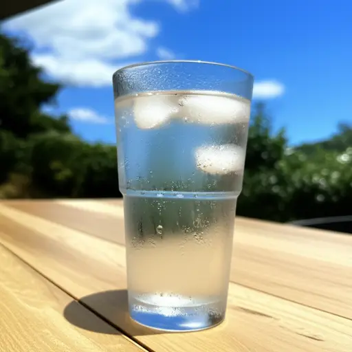 在热天，软饮料很提神。