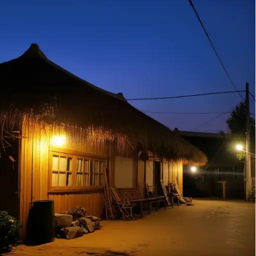 在过去，许多家庭没有电。