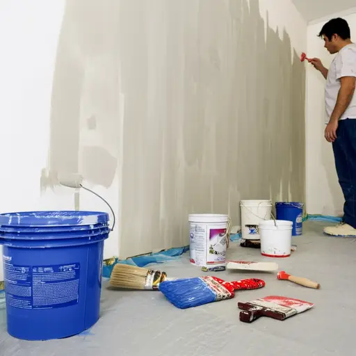 翻新这间公寓需要进行大量的粉刷工作。