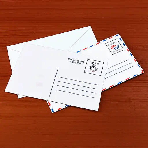 桌子上有一些邮件。