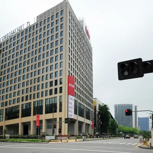 银行就在过了红绿灯的地方。