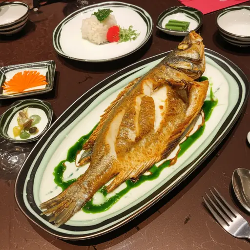 我们点了鱼作为主菜。