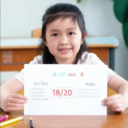 她在拼写测试中得了20分中的18分。