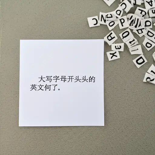 句子总是以大写字母开头。