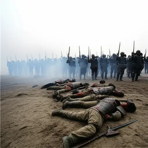 他在战斗中阵亡。