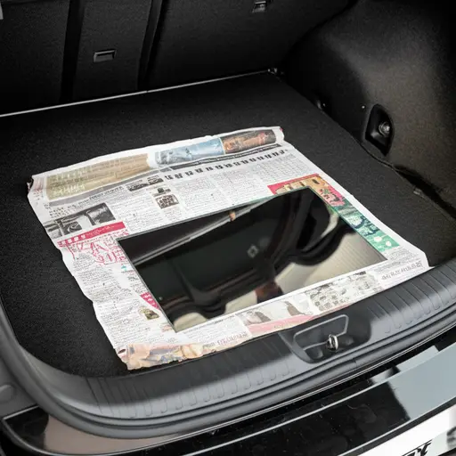 你最好在把镜子放进车里之前用报纸纸把它包起来。