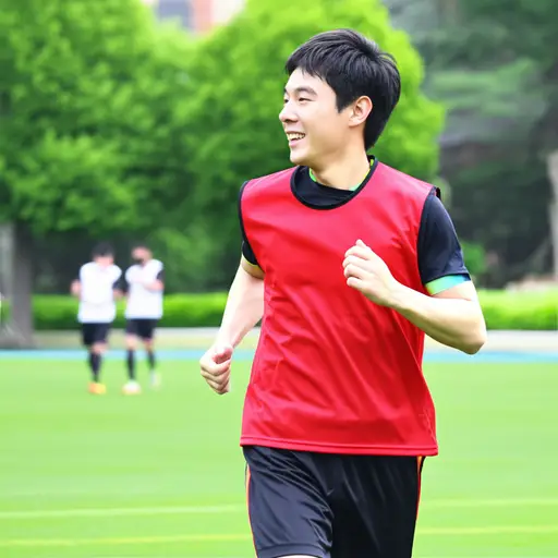 他在足球队中最喜欢的位置是前锋。