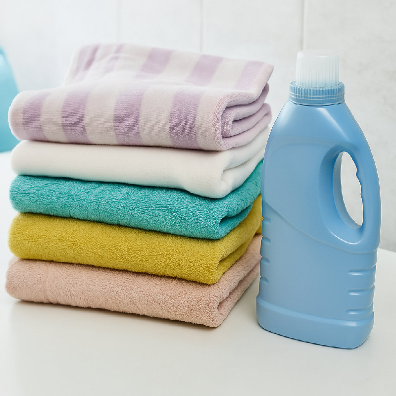 她加了织物柔软剂。