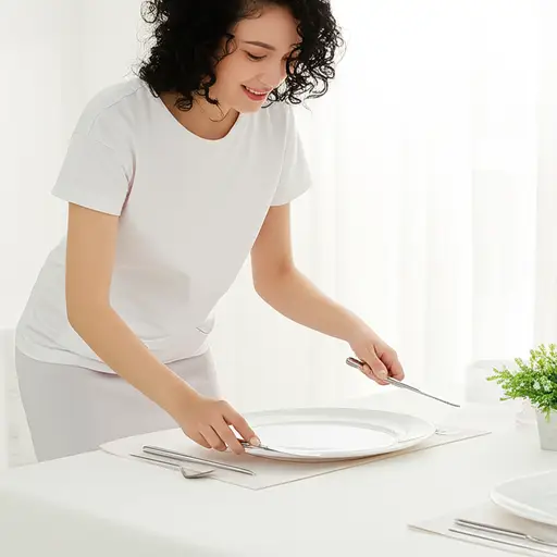 你能帮我摆一下桌子吗？