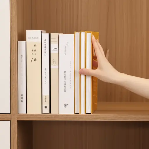 请把书放进书柜里。