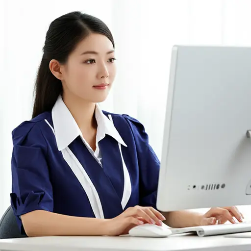 我认为她的工作水平尚可。