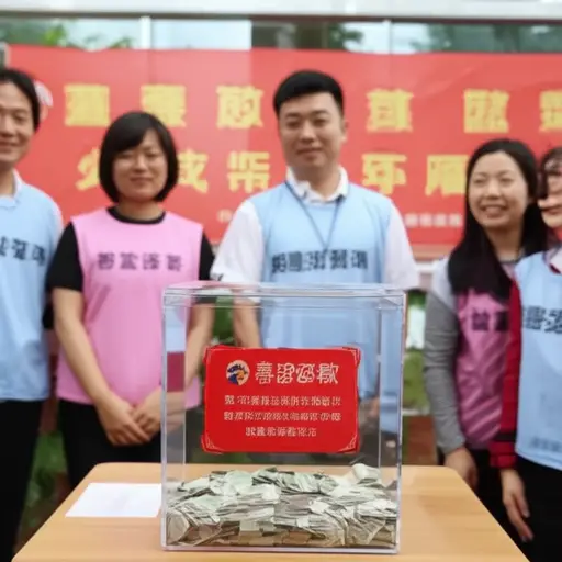 慈善活动的捐款收集非常成功。