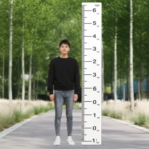 他身高六英尺。