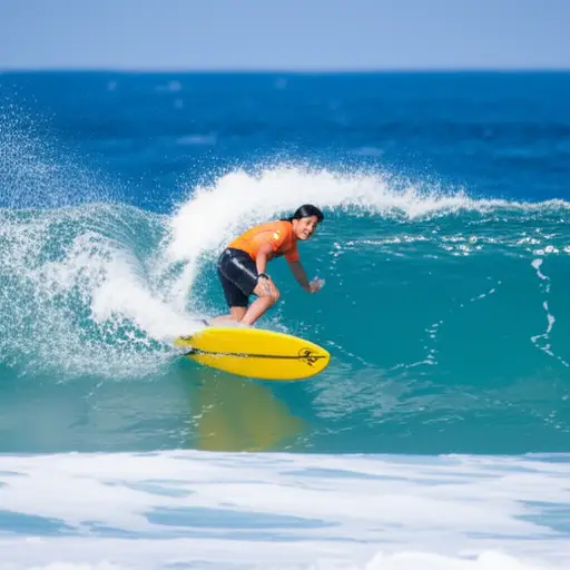 冲浪是一项有趣的水上运动。