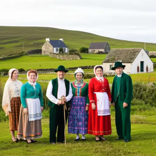 我的许多祖先来自爱尔兰。