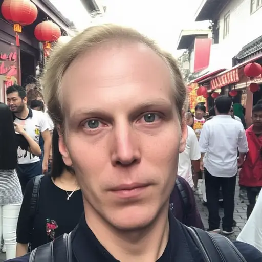 我显然是个外国人。