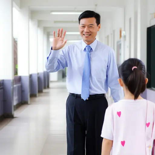 我们的校长非常友善。