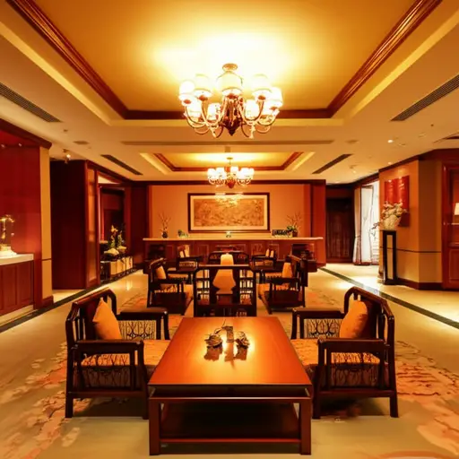 这家酒店的装饰风格安全而传统。