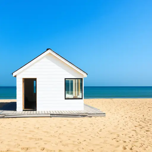 他的房子靠近大海。