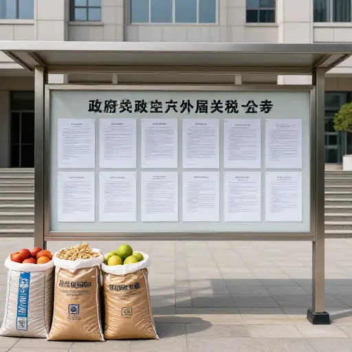 政府对某些农产品进口征收了关税。