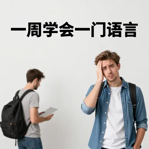 那个声称一周就能学会一门语言的广告完全是无稽之谈。
