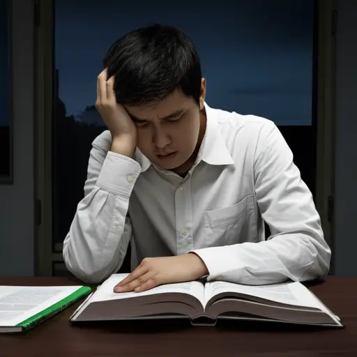 在他父亲去世后，他不想学习了。