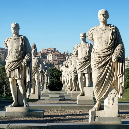 罗马以其古代雕塑而闻名。