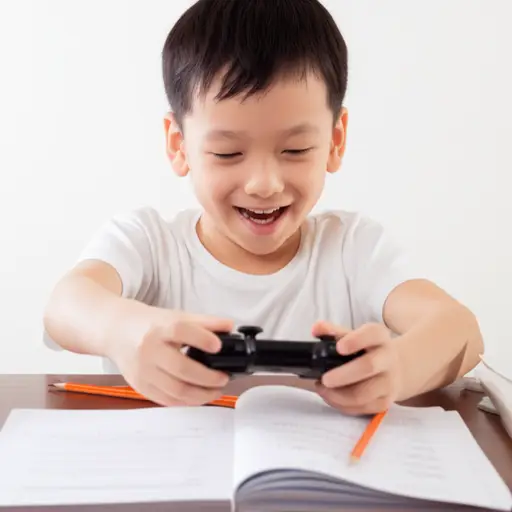 既然你已经完成了作业，那就可以玩电子游戏了。