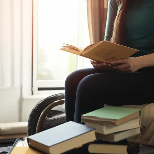 我在假期读了很多书。