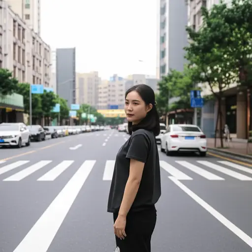 看两边，然后过马路。