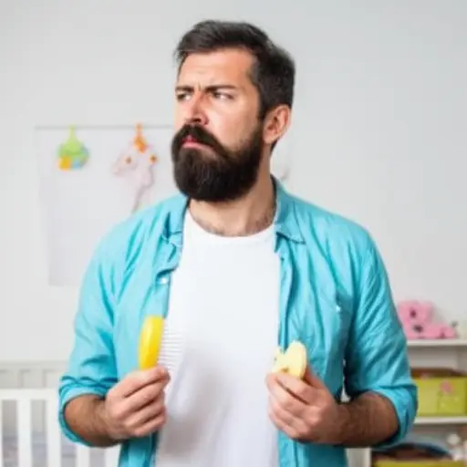 他有一些关于如何抚养孩子的奇怪想法。