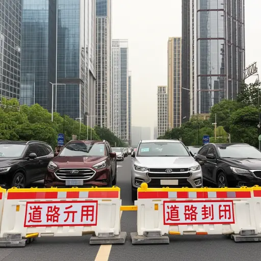 他们关闭了道路，试图减少城市交通。