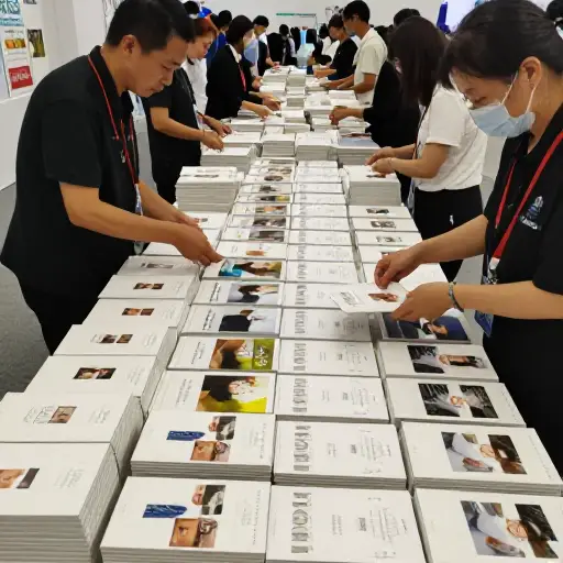 展览组织者印刷了五万本小册子。