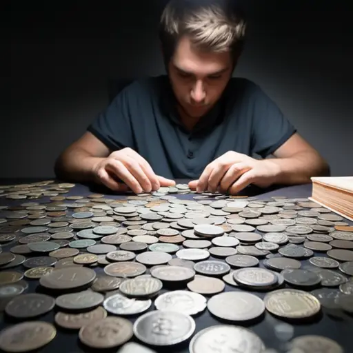 我哥哥喜欢收集来自不同国家的旧硬币。