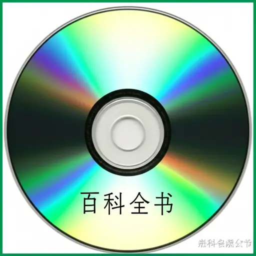 百科全书存储在一张CD-ROM上。