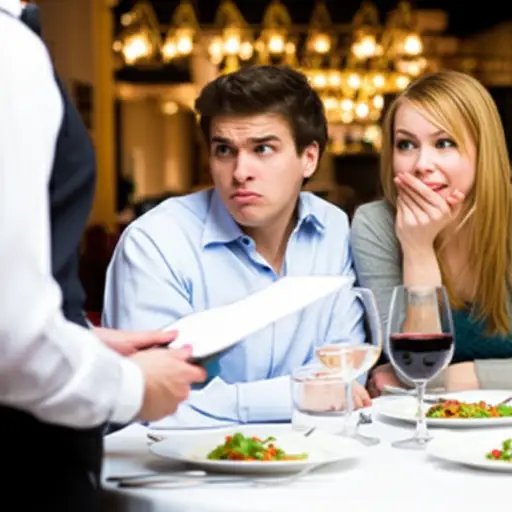 当他给我们账单时，我们感到一阵不小的震惊。