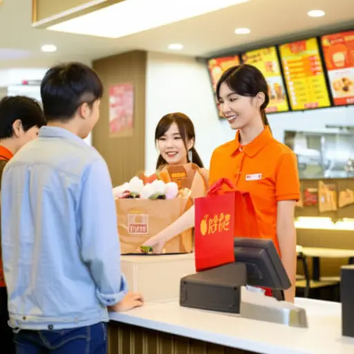 您想在这里吃还是外带？